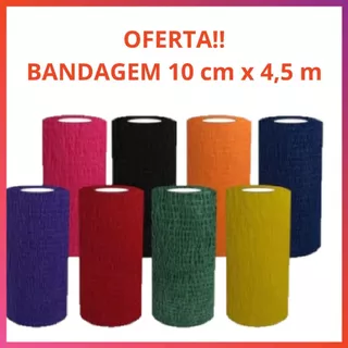 Bandagem Elástica Faixa Adesiva Flexível Atadura Auto Aderente Cuidado Pet Cachorro 4,5m x 10cm em Oferta na Shopee