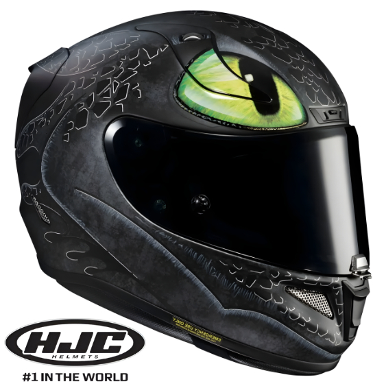 CAPACETE HJC RPHA 11 TOOTHLESS DRAGON (DRAGÃO BANGUELA) UNIVERSAL MC4SF ...