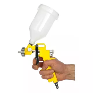 Maquina de Pintura Pistola Hvlp Profissional Automotiva Gravidade mais 1 Bicos Bojão 600mlBT-368