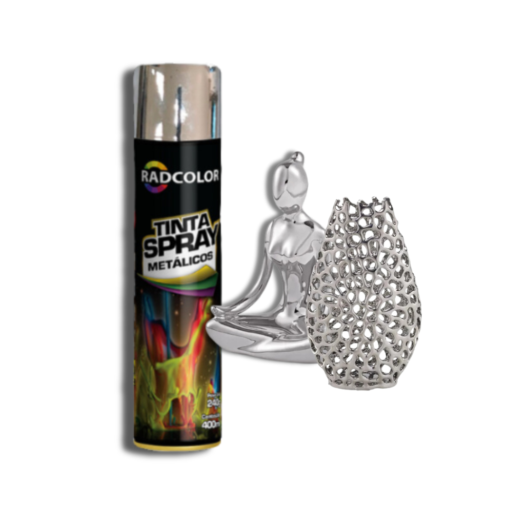 Tinta Spray Metálica Radcolor - 400ml (várias cores) | Shopee Brasil