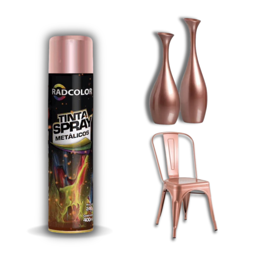 Tinta Spray Metálica Radcolor - 400ml (várias cores) | Shopee Brasil