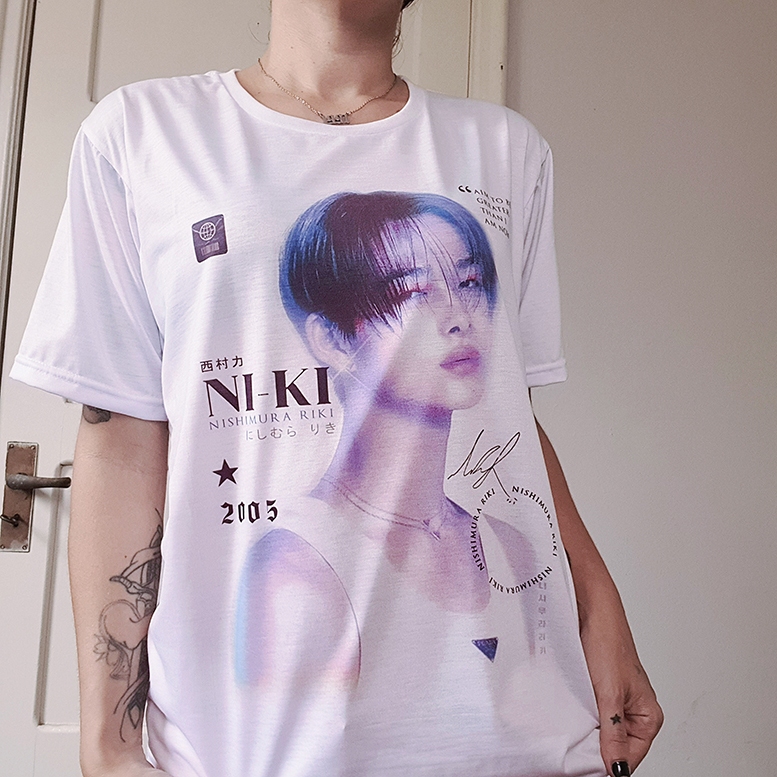 Camiseta Unissex ENHYPEN NI-KI 'Nishimura Riki' JAY 'Park Jong
