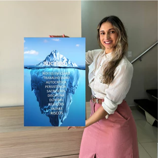 Quadro Decorativo Frase Motivacional Para Escritório