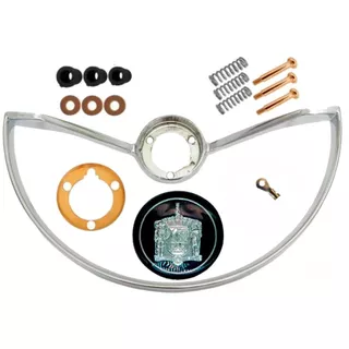 KIT REPARO COMPLETO VOLANTE VW FUSCA CALICE ARO ACIONADOR BUZINADA DIREÇÃO CÁLICE VOLKSWAGEN 68/69