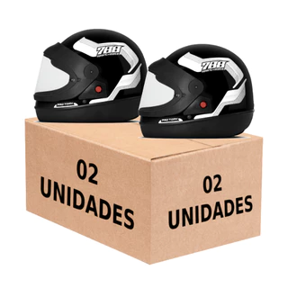 Kit 2 Capacetes Pro Tork Sport Moto 788 Vseira Cristal Automática Masculino Feminino Tipo San Marino