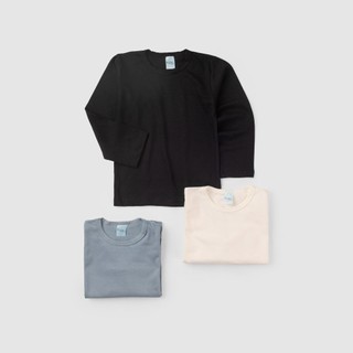 Camisa Manga Comprida Meninos Haloumoning - Gola Redonda Bolso Peito - 5-14 Anos - Preta