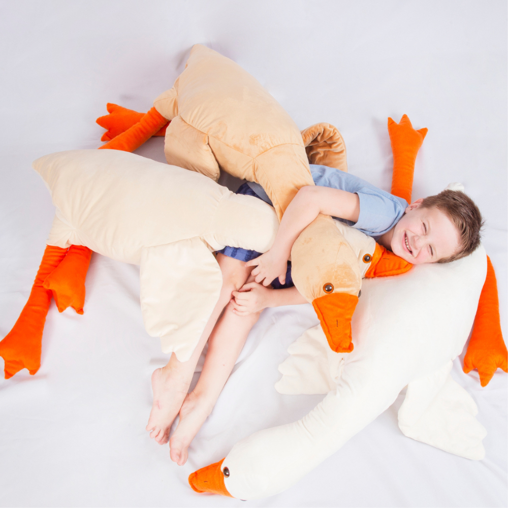 Bicho De Pelúcia Pato Ganço Travesseiro Nasa Gestante Gigante | Shopee ...
