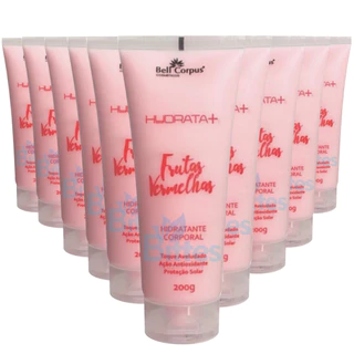 10 HIDRATANTE CORPORAL FRUTAS VERMELHAS BELL CORPUS COSMÉTICOS PELE HIDRATADA