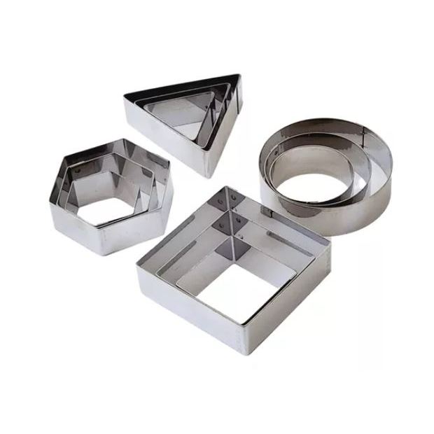CORTADORES GEOMÉTRICOS 12 PÇS