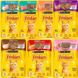 Ração Úmida Caixa com Sachês Friskies ao Molho 85G