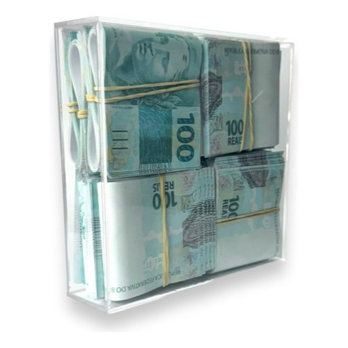 Box Caixa Do Milhão 100 Reais Quadro Do Milhão Motivação