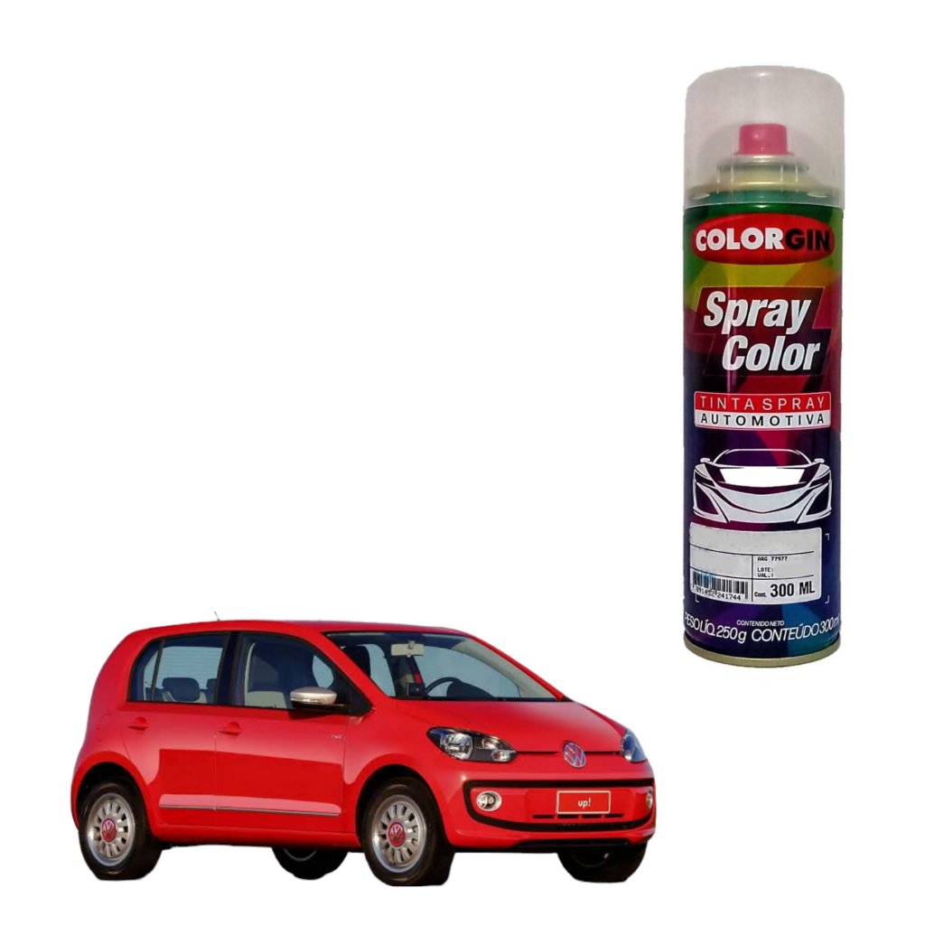 Tinta Spray Automotiva VERMELHO FLASH IV POLIÉSTER COLORGIN