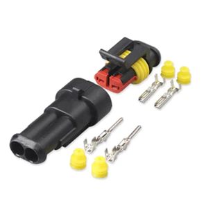 Conector Automotivo 2 Vias Selado Impermeável Prova D'água