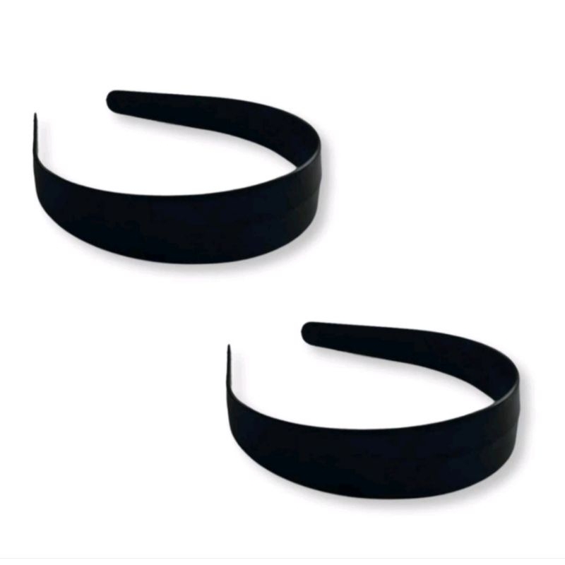 12 Tiaras Largas Arquinho Plástico 3 cm para encapar e decorar