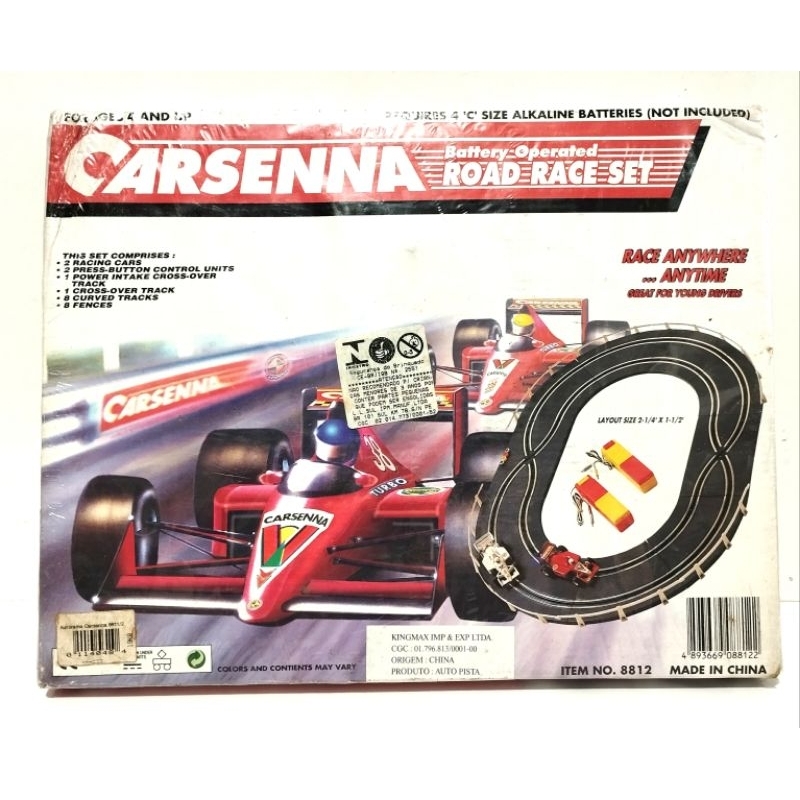 Autorama Carsenna Road Race Set Anos 90 Lacrado