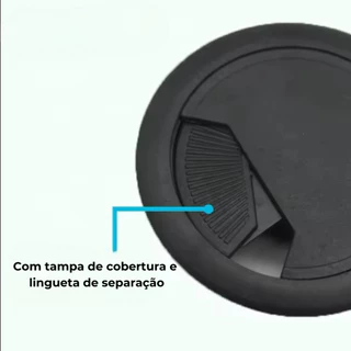 Passa Fio Cabo Mesa Computador O 60mm