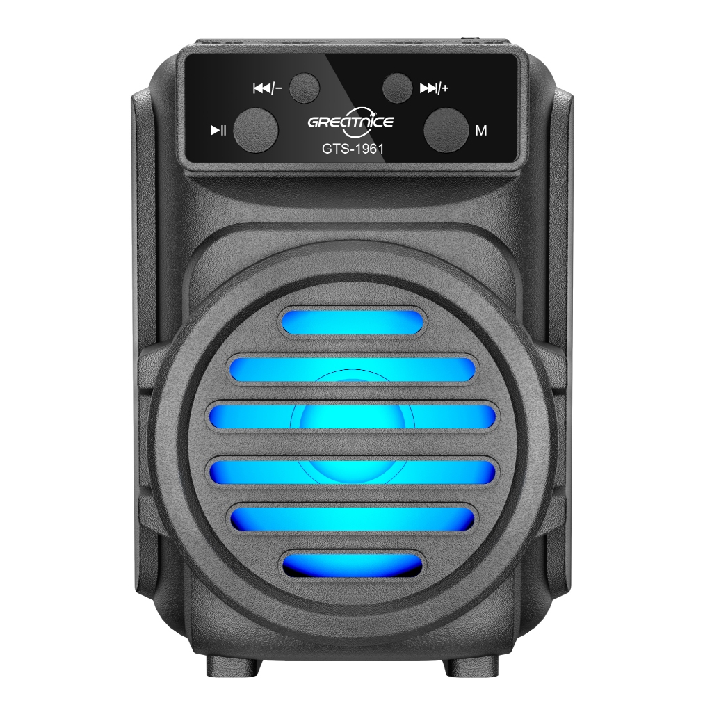 Caixa de Som Bluetooth 5.0 Portátil, Led RGB 500mAh