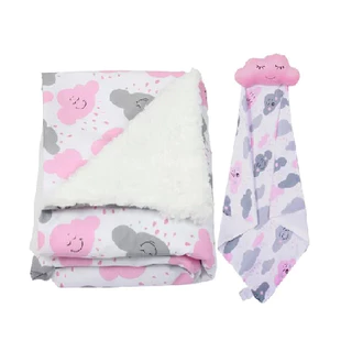 KIT Cobertor c/ Sherpa Dupla Face + Naninha (Kit com 2, 4 e 6 unidades)