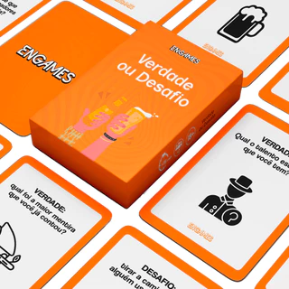 Jogo de Cartas Verdade ou Desafio para Adultos Anime a sua Resenha Jogo para adultos Festa Drink Game Beber Esquenta Bebe jogo de festa baralho animado diversão galera +18