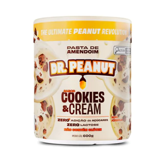 Pasta de Amendoim Dr Peanut 600gr Cookies e Cream