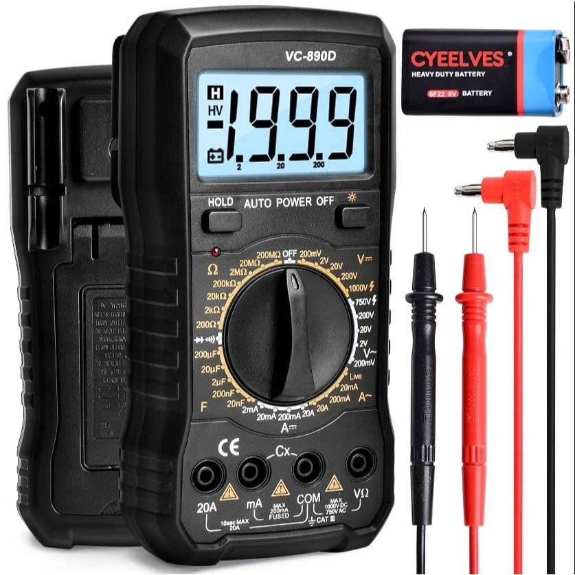 Multimetro Digital profissional de alta precisão VC-890D | Shopee Brasil