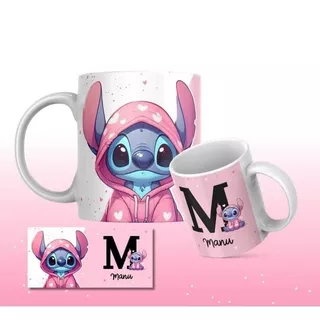 Caneca Stitch Moletom Personalizada com seu nome