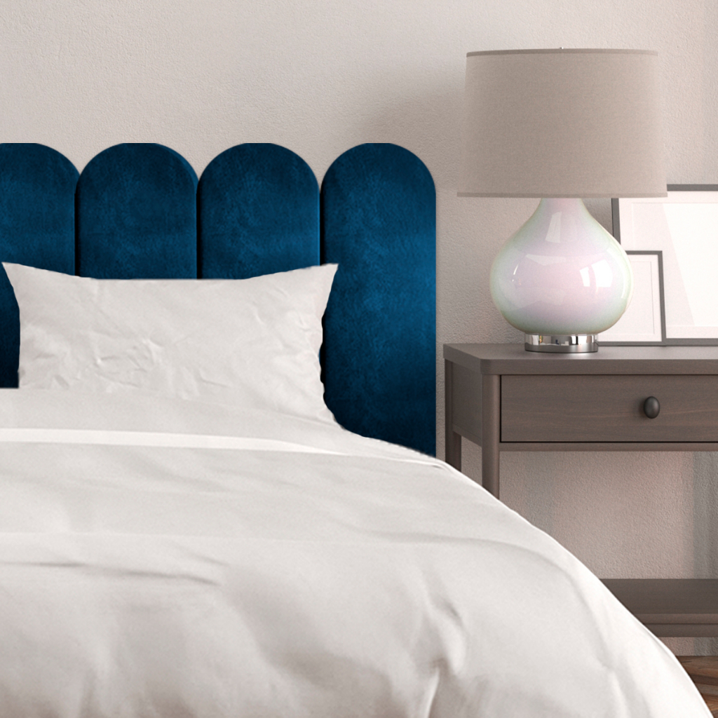 Modulo de Cabeceira Estofada Modular Estilo Nuvem 60x20cm Para Quarto Infantil