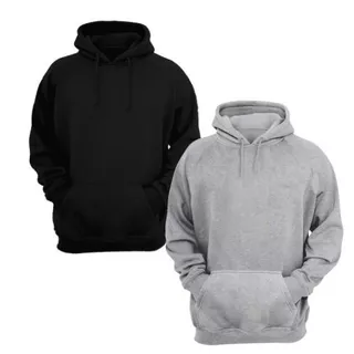 Kit 2 Moletom Masculino e Feminino Unissex Blusa De Frio Canguru Promoção