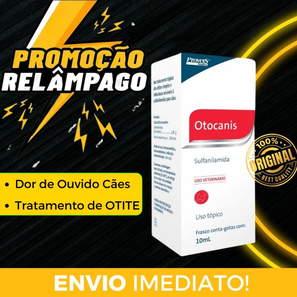 Otocanis Remédio Para Otites Dor De Ouvido em Cães Provets Simões ...