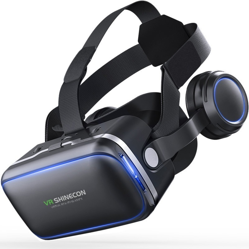 Óculos Vr 3d Realidade Virtual Vr Shinecon Com Fone