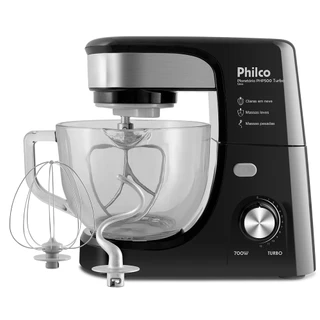 Batedeira Planetaria Philco Php500p Turbo Glass Preto
