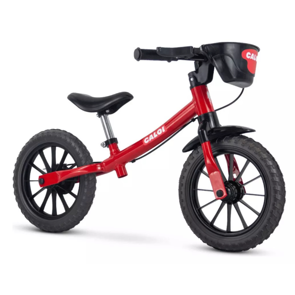 Bicicleta Infantil Balance Vermelha Nathor - Caloi a Partir de 2 anos