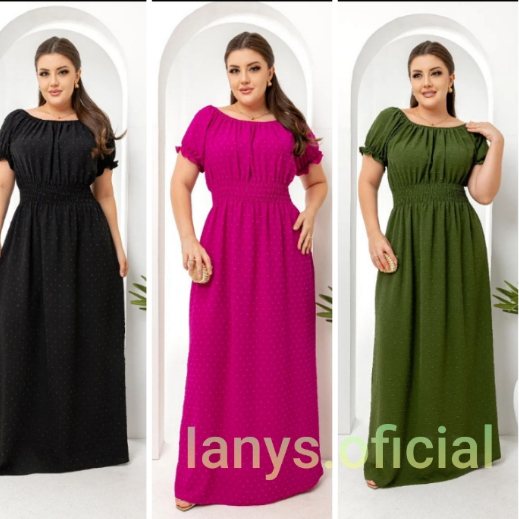 VESTIDO LONGO KITS 2 VESTIDOS DUNA PIPOCA FEMENINO VESTIDO VERÃO PROMOÇAO