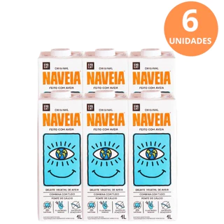 Kit 6x Bebida À Base De Aveia Original Naveia Caixa 1l