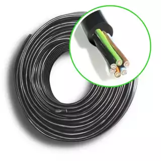 Cabo Pp 6 Vias 1mm Ligação Elétrica Reboque Carretinha Rolo 5 Mts 100%cobre