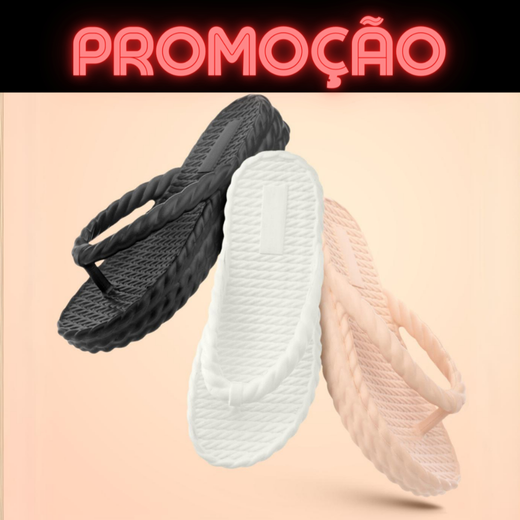 Chinelo Ortopédico 3 Tiras Blogueira Linha Confort Premium