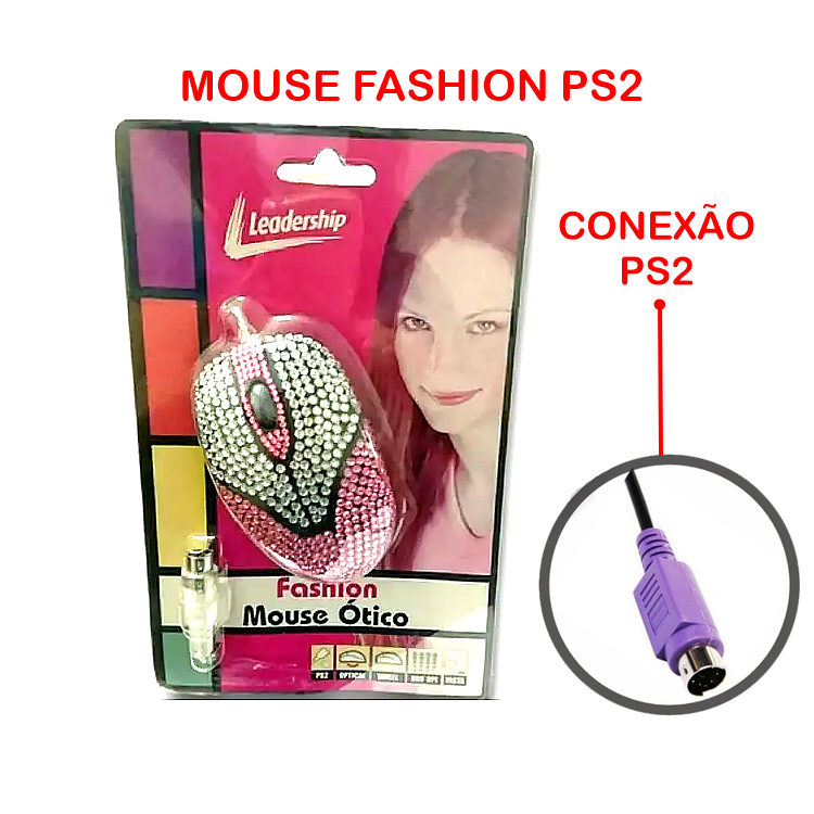 MOUSE FASHION PS2 LEADERSHIP ORIGINAL LACRADO - COM APLICAÇÃO DE ...