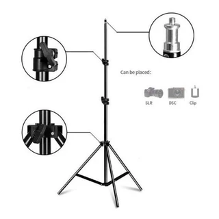 Tripé Para Ring Light Iluminação Led Selfie Até 1,60 Metros Universal Tik Tok Celular Insta