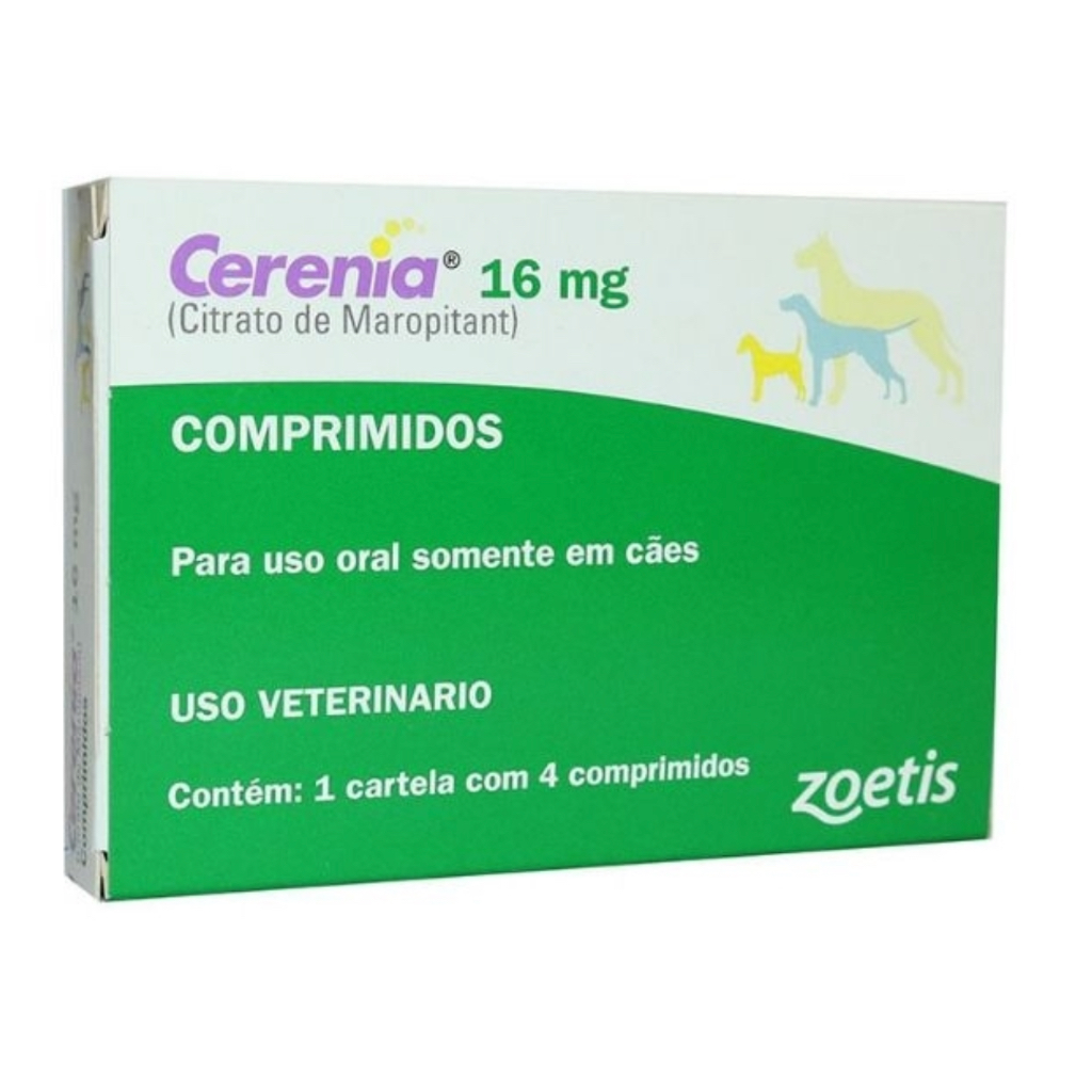 Anti Enjoo Cerenia 16 Mg com 4 Comprimidos - Zoetis