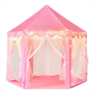 Casinha Castelo Barraca De Princesa Grande E Espaçosa Com Luz Led De Criança em Oferta na Shopee
