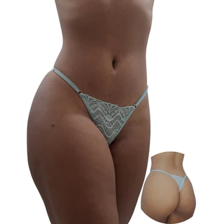 Kit 15 Calcinha Fio Dental De Renda Com Regulagem Calcinhas Sexy Lingerie