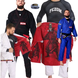 Kimono Jiu Jitsu Trançado 100% Forrado Tokugawa Pezom e Faixa