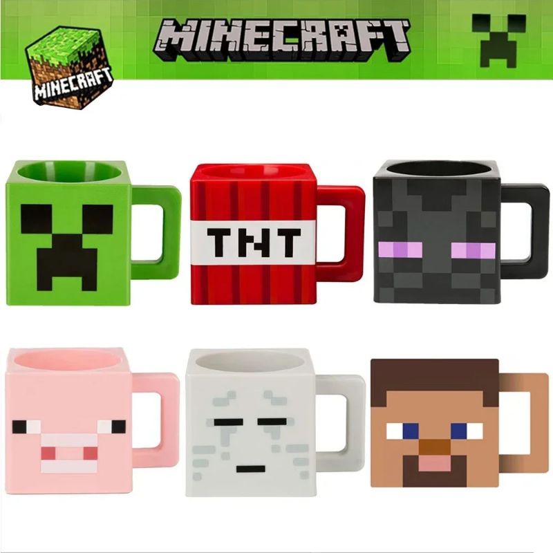 canecas Minecraft creeper Steve Enderman