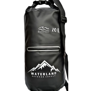 Bolsa Estanque Mochila a Prova dágua 20 Litros Mala 100% Impermeável com Bolso Externo 2 Alças de Ombro Cores Preto ou Cinza