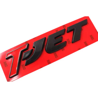 Emblema Traseiro Tjet Preto Fiat Bravo Punto Linea T-jet 1.4