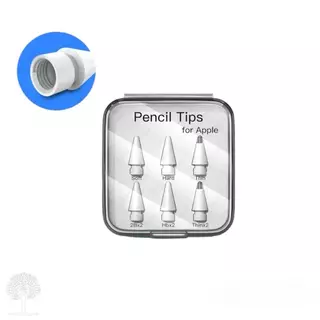 kit Com 6 Ponta Fina Compativel Lápis Pencil Tips For Apple 1 E 2 Soft Hard Thin