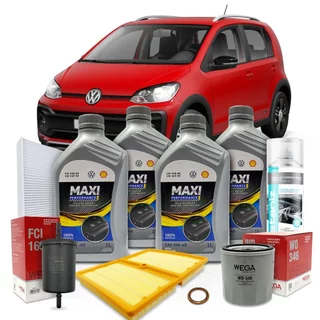 Kit Revisão Óleo Original Vw 5w40 Up Tsi 1.0 3cc 105 cv 2015 A 2021