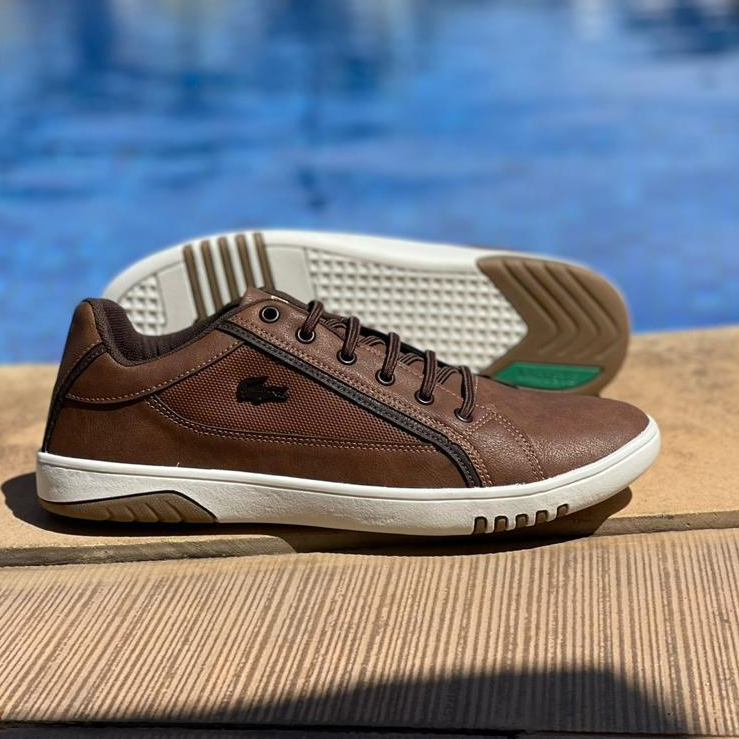 tenis masculino Masculino Sapatenis Lacoste Calca Facil Confortável leve e macio