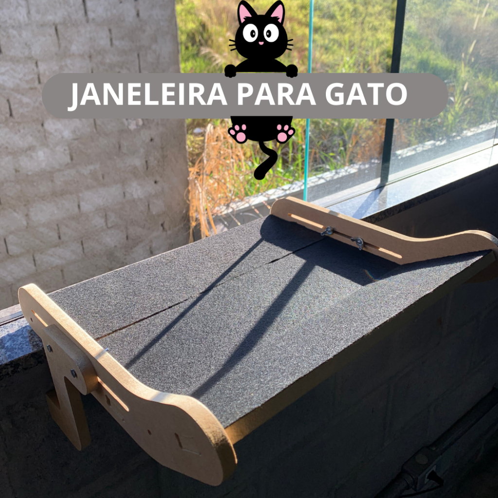 Janeleira Cama Gatos Suporte Para Janela Até 25kg