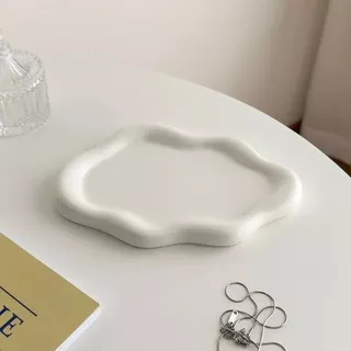 Bandeja Decorativa Nuvem Porta Perfume, Porta joia Bijuteria, Porta Chaves